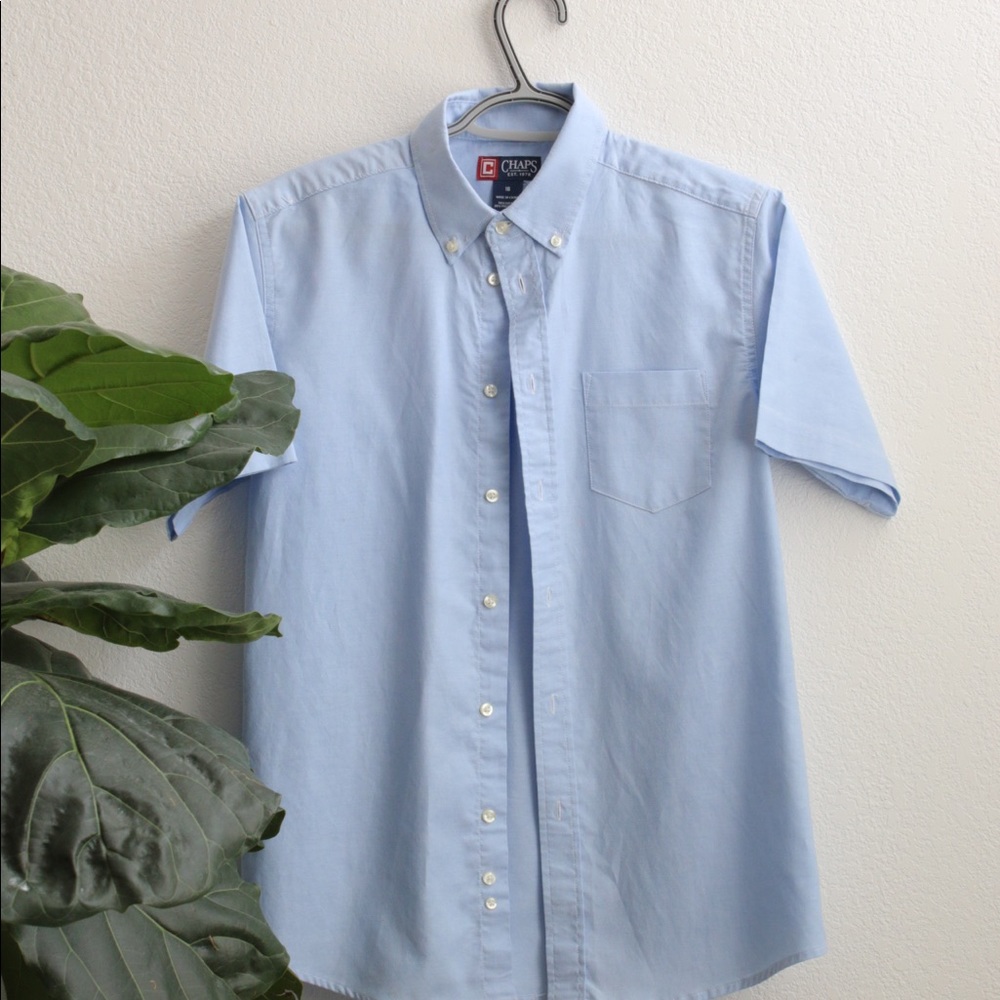 YOUTH Chaps Short Sleeve Button Down Sz: 16